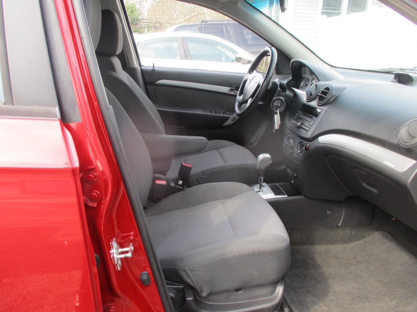 2011 RED Chevrolet Aveo (KL1TD5DE6BB) with an 1.6L L4 DOHC 16V engine, AUTOMATIC transmission, located at 540a Delsea Drive, Sewell, NJ, 08080, (856) 589-6888, 39.752560, -75.111206 - Photo#26